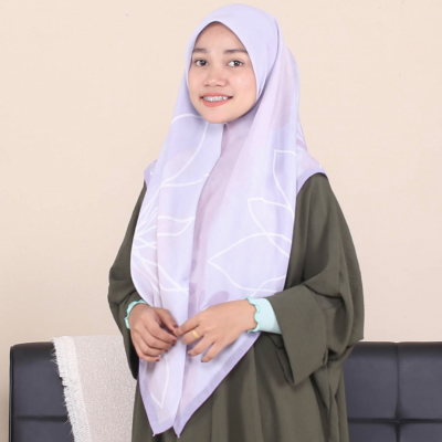 Tudung Bawal Cotton Voile - Dahlia